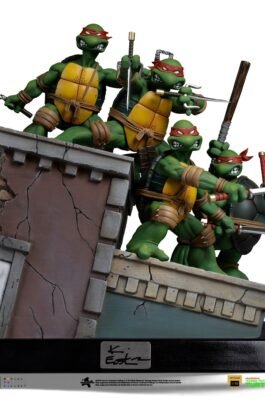 TMNT 1ST COVER SET (SIGNED VERSION) – TEENAGE MUTANT NINJA TURTLES – ART SCALE 1/10 – IRON STUDIOS