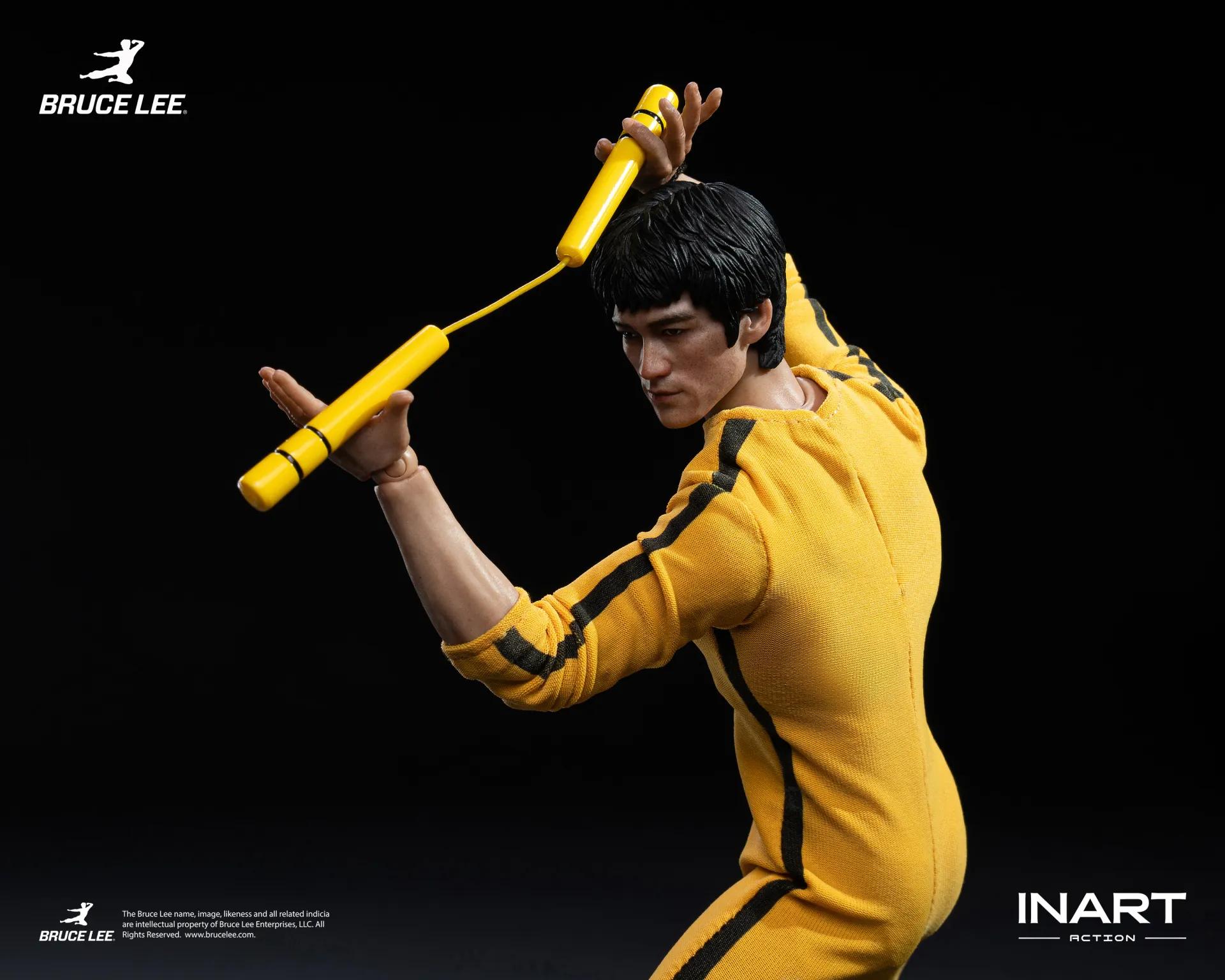 BRUCE LEE (YELLOW JUMPSUIT) - FIGURA 1/12 15,5 CM - INART - Imagen 10