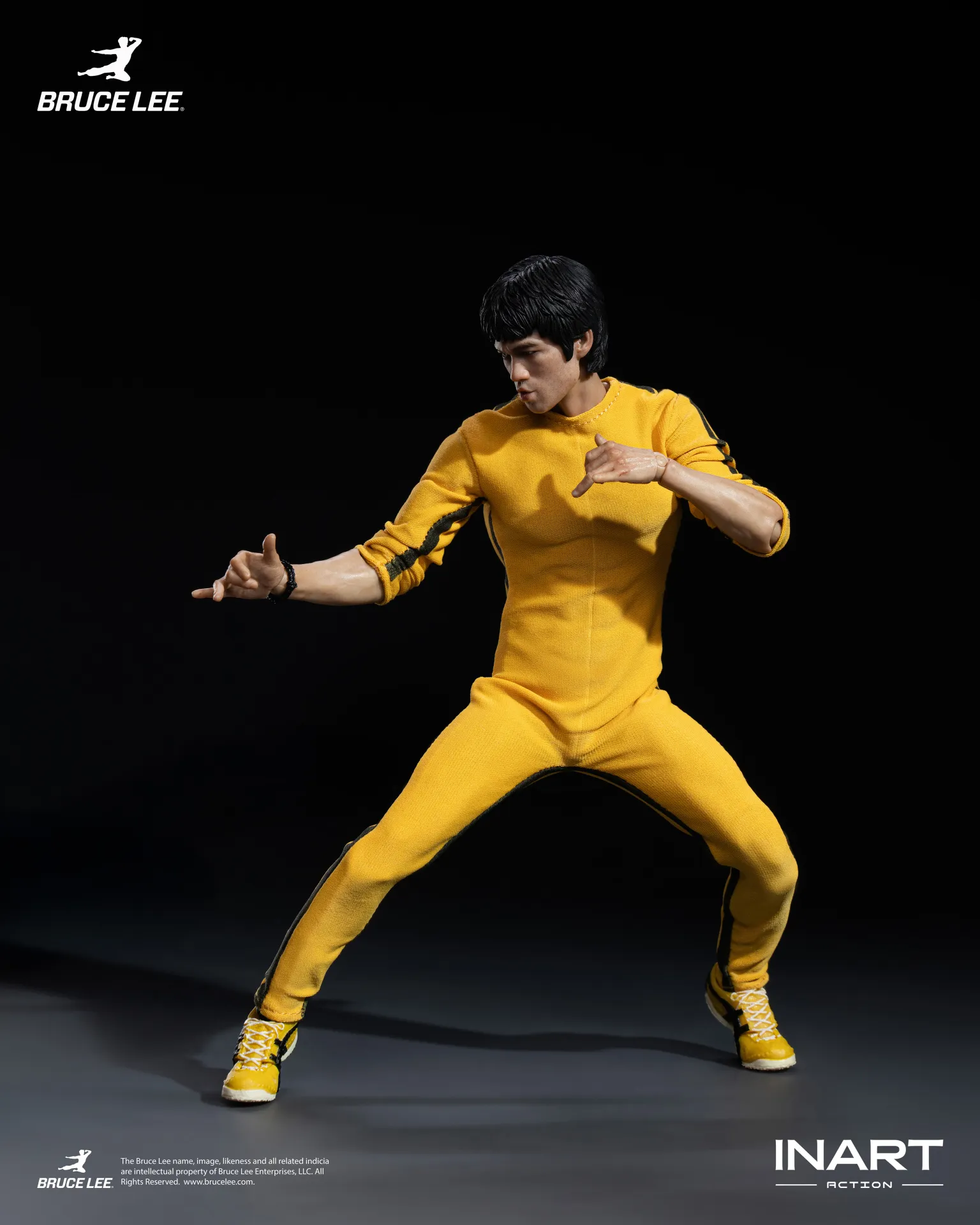 BRUCE LEE (YELLOW JUMPSUIT) - FIGURA 1/12 15,5 CM - INART - Imagen 11
