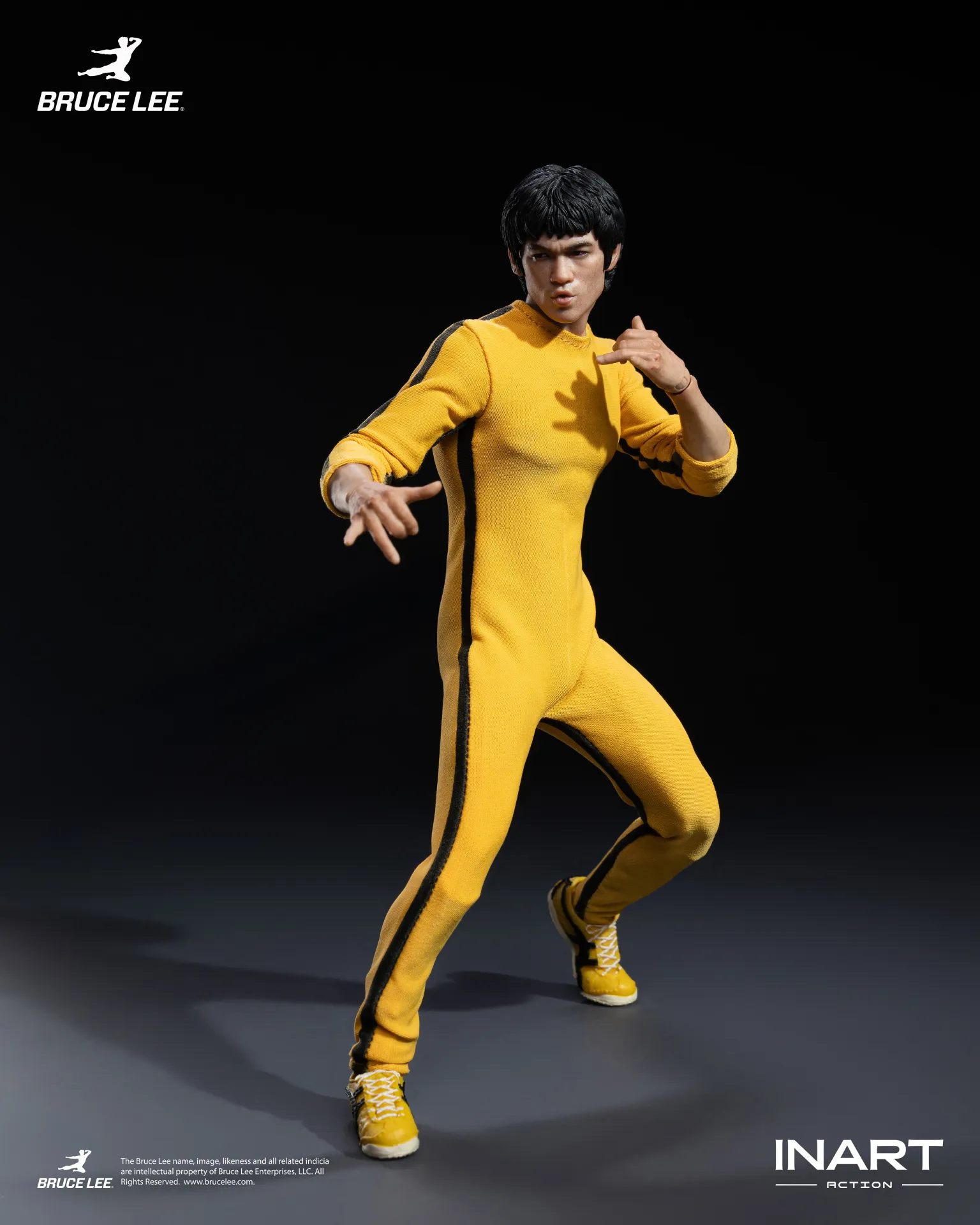 BRUCE LEE (YELLOW JUMPSUIT) - FIGURA 1/12 15,5 CM - INART - Imagen 12