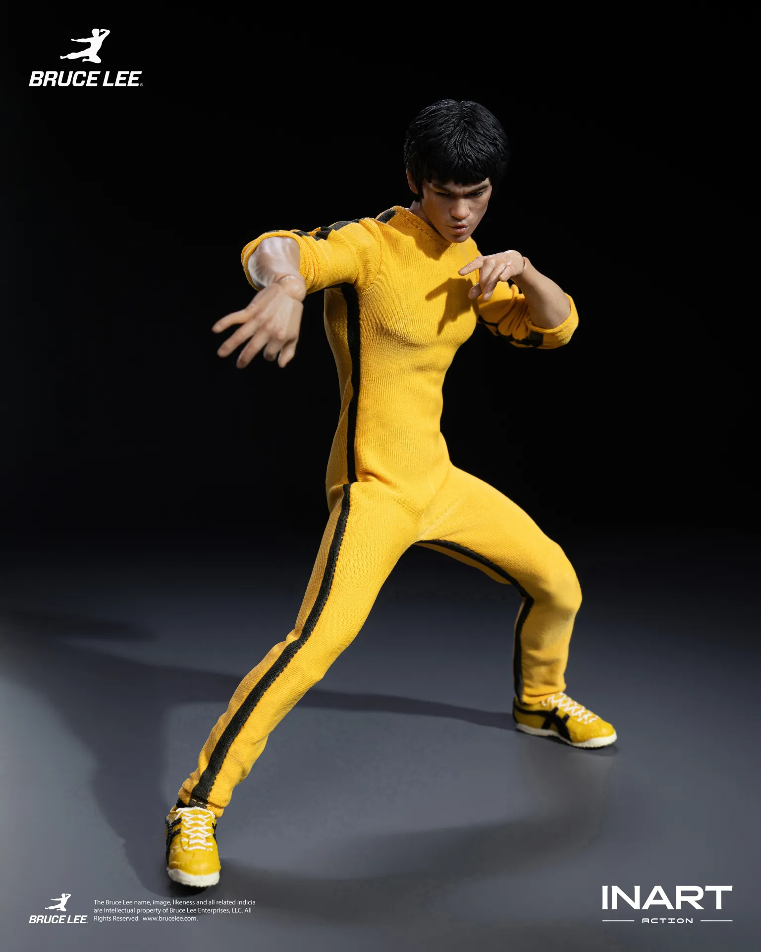 BRUCE LEE (YELLOW JUMPSUIT) - FIGURA 1/12 15,5 CM - INART - Imagen 13