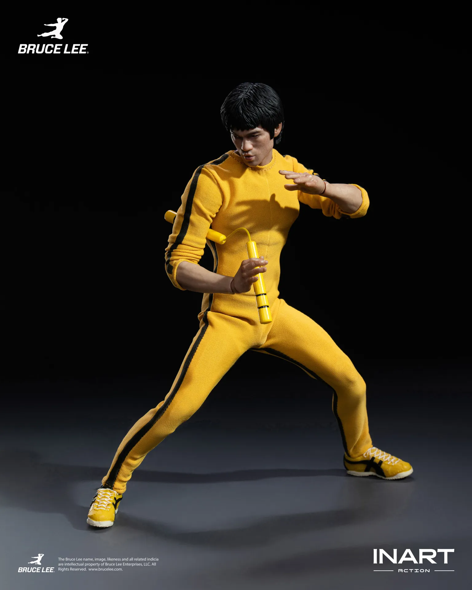 BRUCE LEE (YELLOW JUMPSUIT) - FIGURA 1/12 15,5 CM - INART - Imagen 17