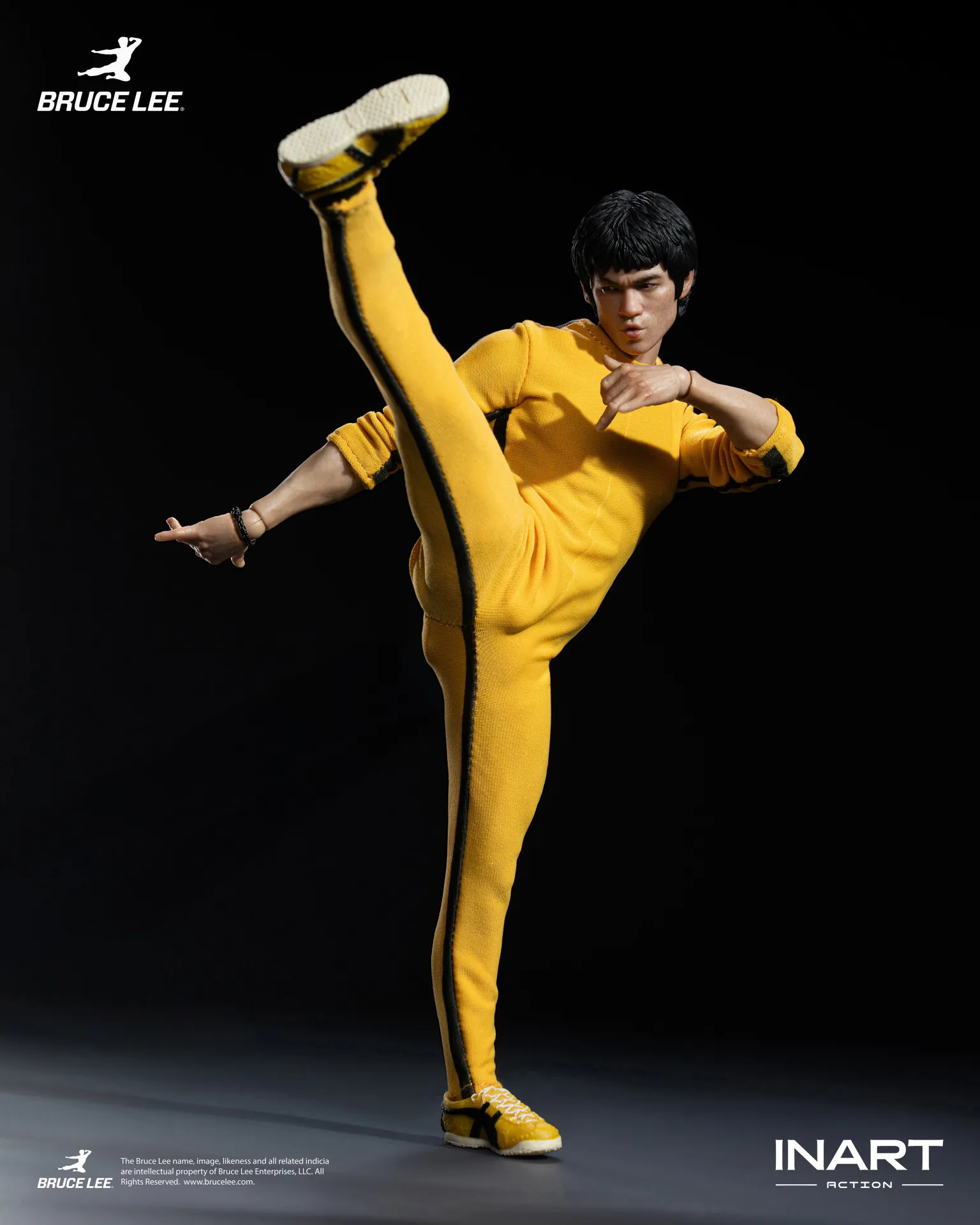 BRUCE LEE (YELLOW JUMPSUIT) - FIGURA 1/12 15,5 CM - INART - Imagen 18