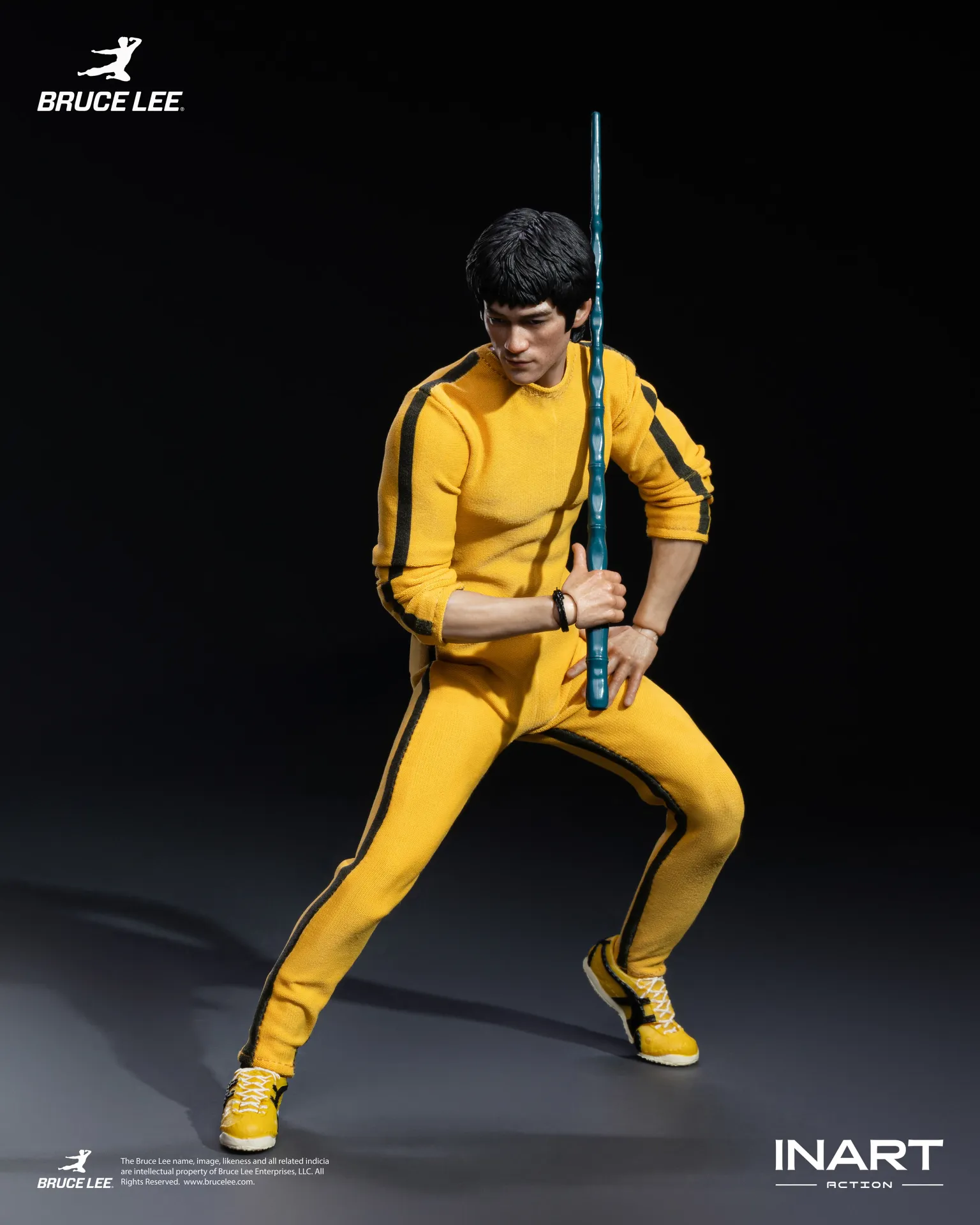 BRUCE LEE (YELLOW JUMPSUIT) - FIGURA 1/12 15,5 CM - INART - Imagen 19