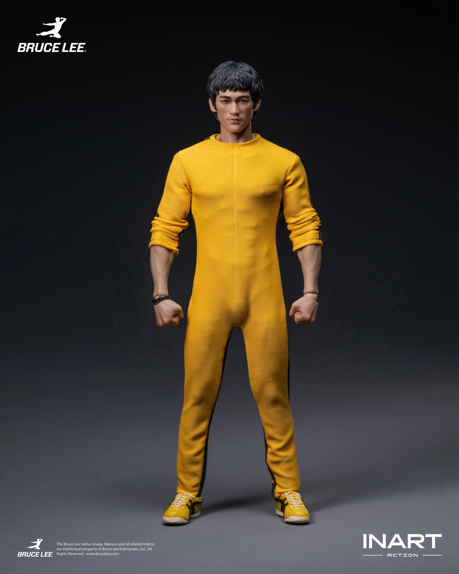BRUCE LEE (YELLOW JUMPSUIT) - FIGURA 1/12 15,5 CM - INART - Imagen 2