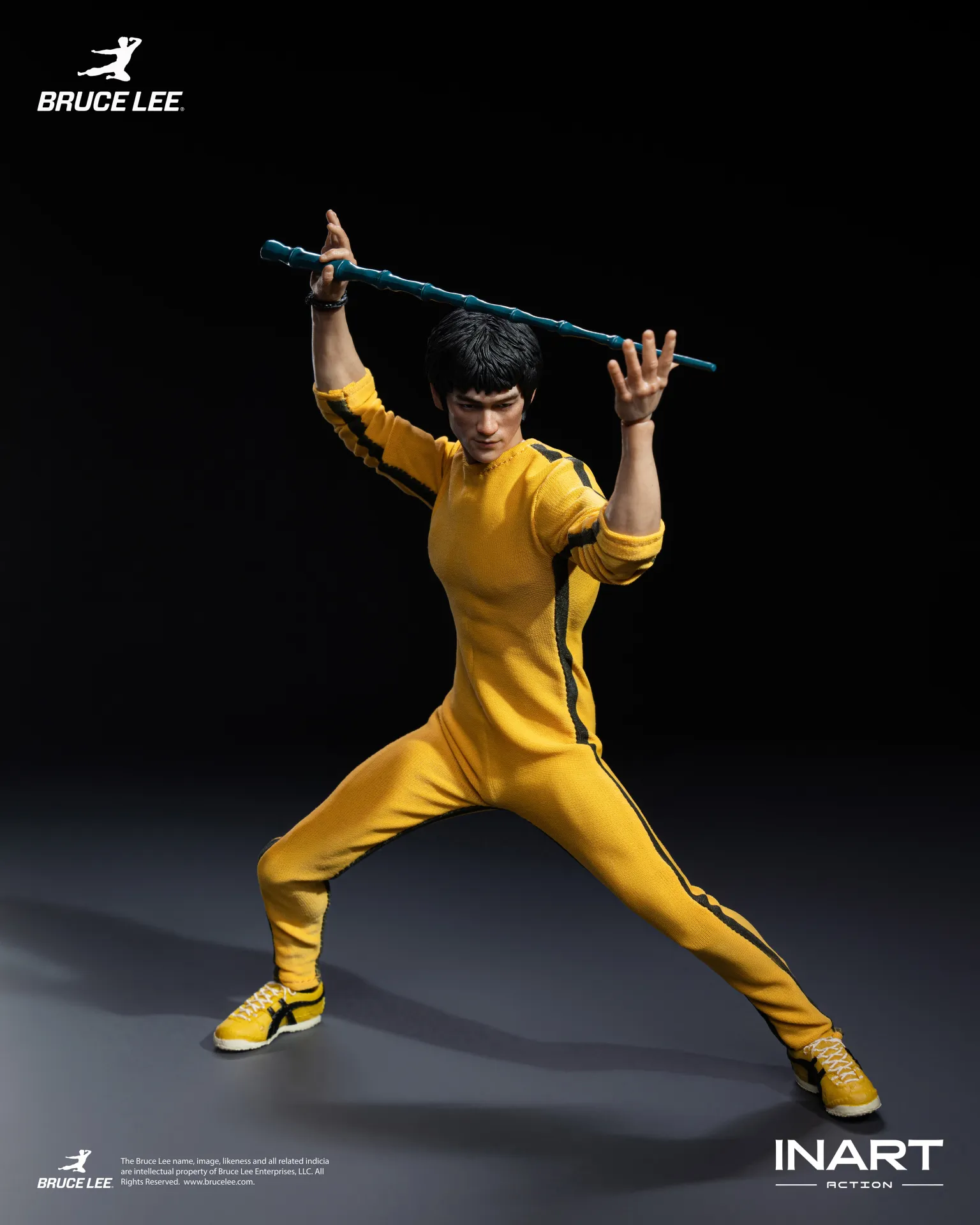 BRUCE LEE (YELLOW JUMPSUIT) - FIGURA 1/12 15,5 CM - INART - Imagen 20