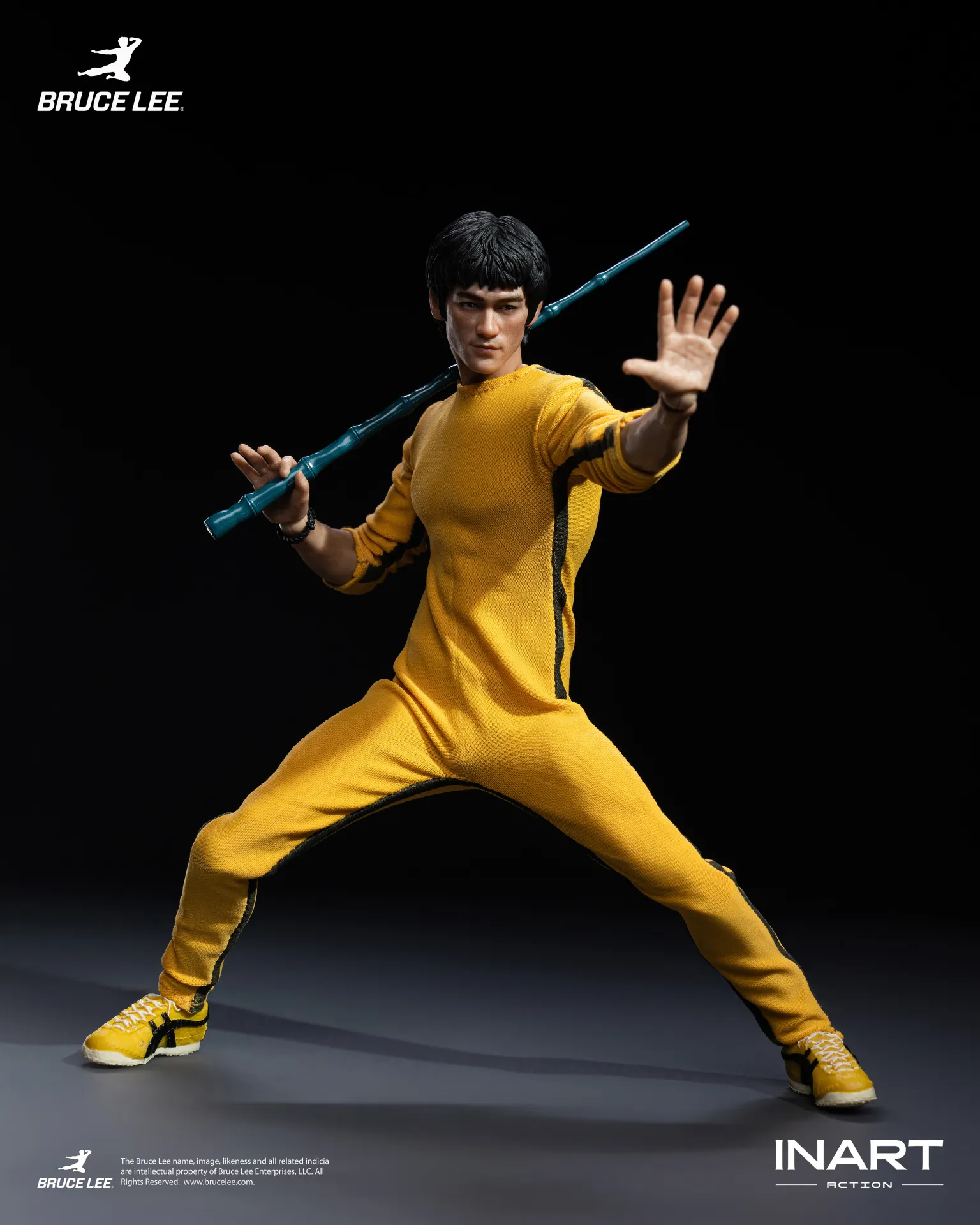 BRUCE LEE (YELLOW JUMPSUIT) - FIGURA 1/12 15,5 CM - INART - Imagen 21