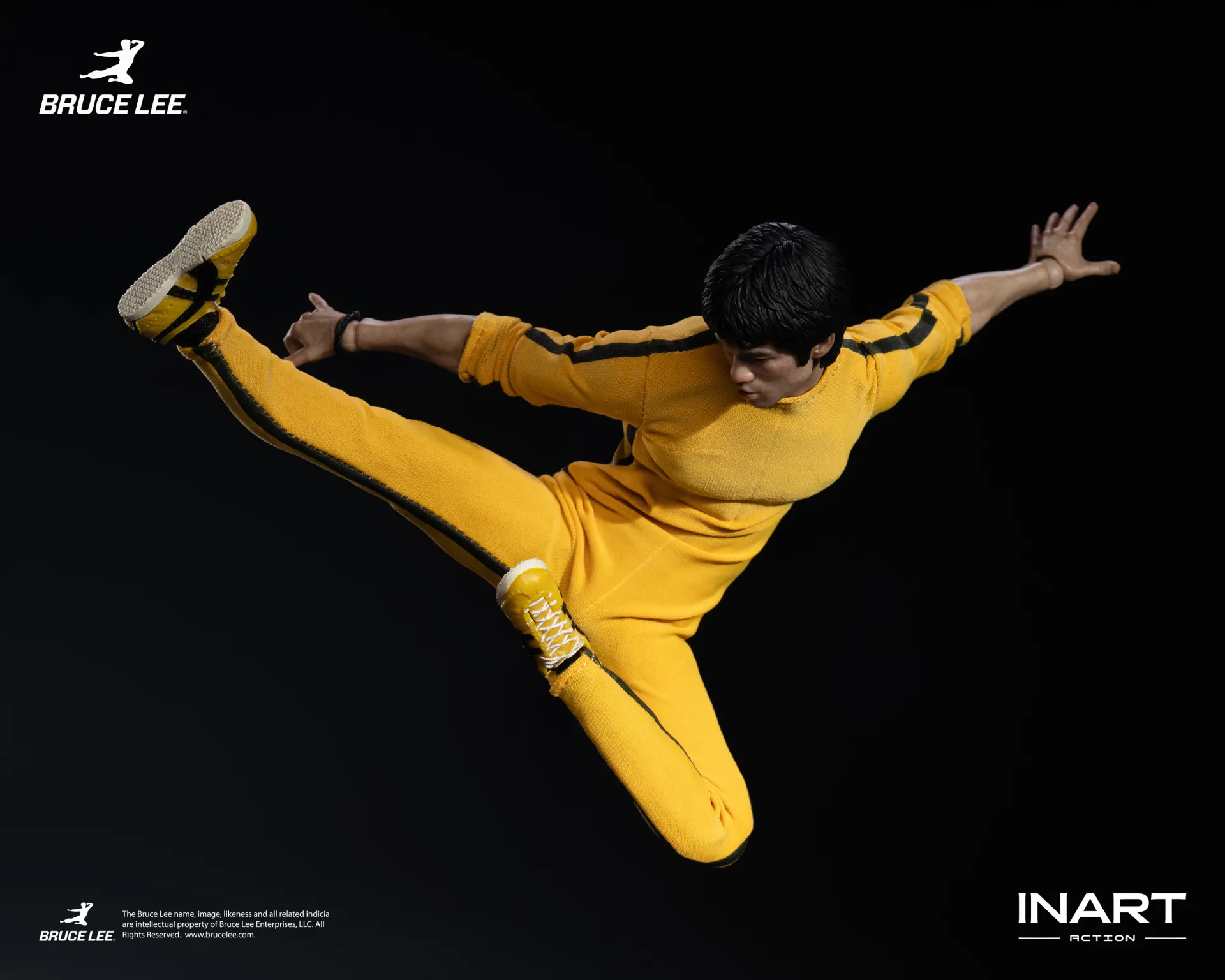 BRUCE LEE (YELLOW JUMPSUIT) - FIGURA 1/12 15,5 CM - INART - Imagen 8