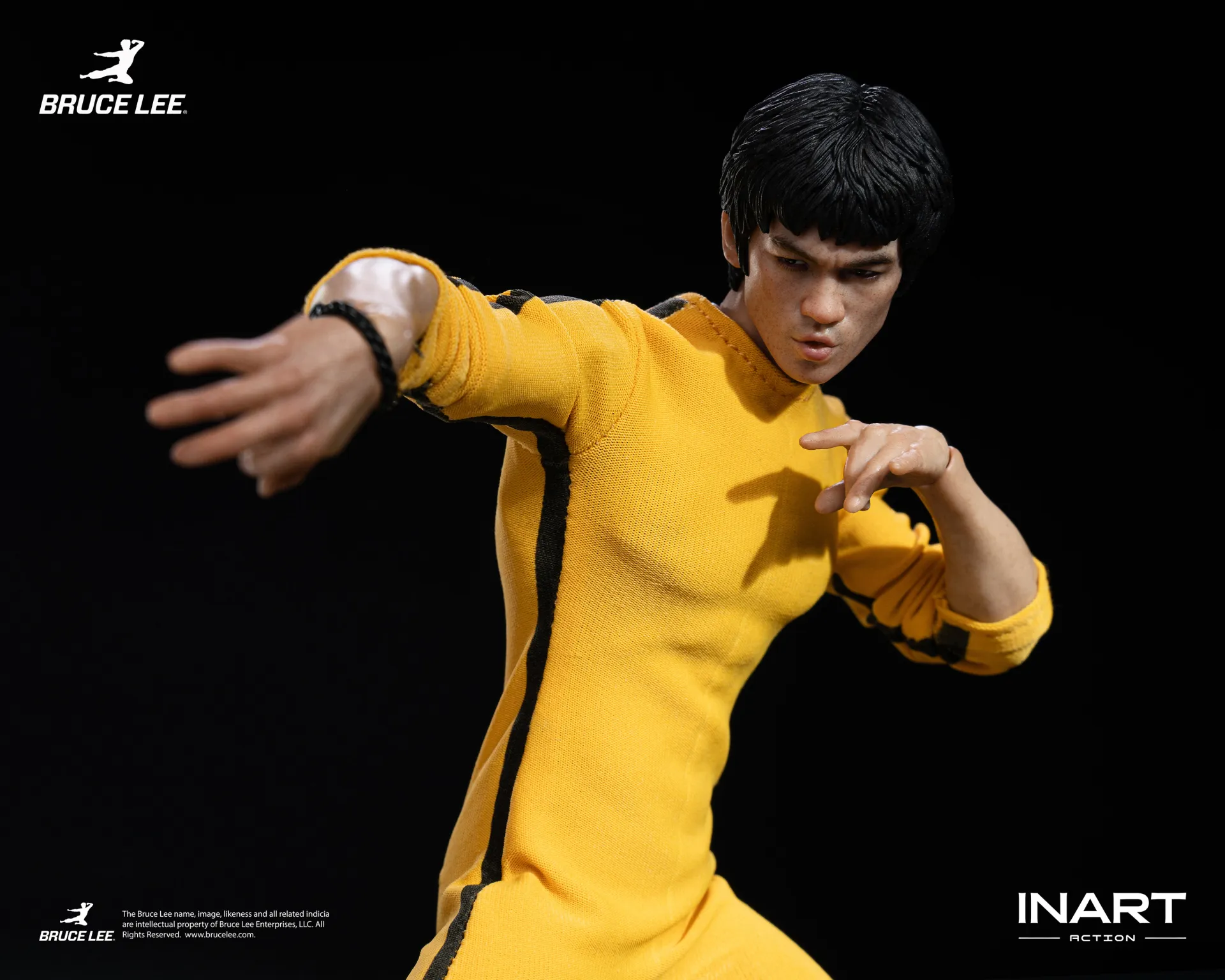 BRUCE LEE (YELLOW JUMPSUIT) - FIGURA 1/12 15,5 CM - INART - Imagen 9