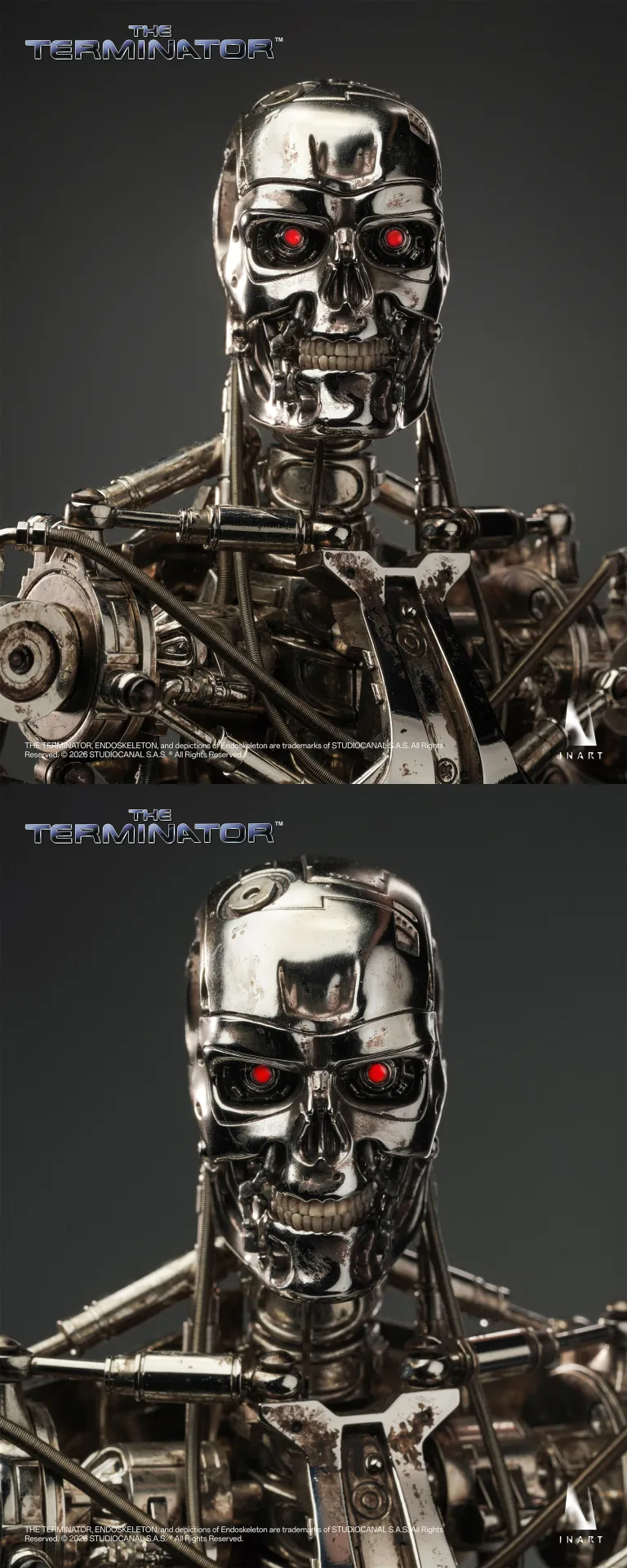 T-800 ENDOSKELETON - TERMINATOR - FIGURA 1/6 31 CM - INART - Imagen 12