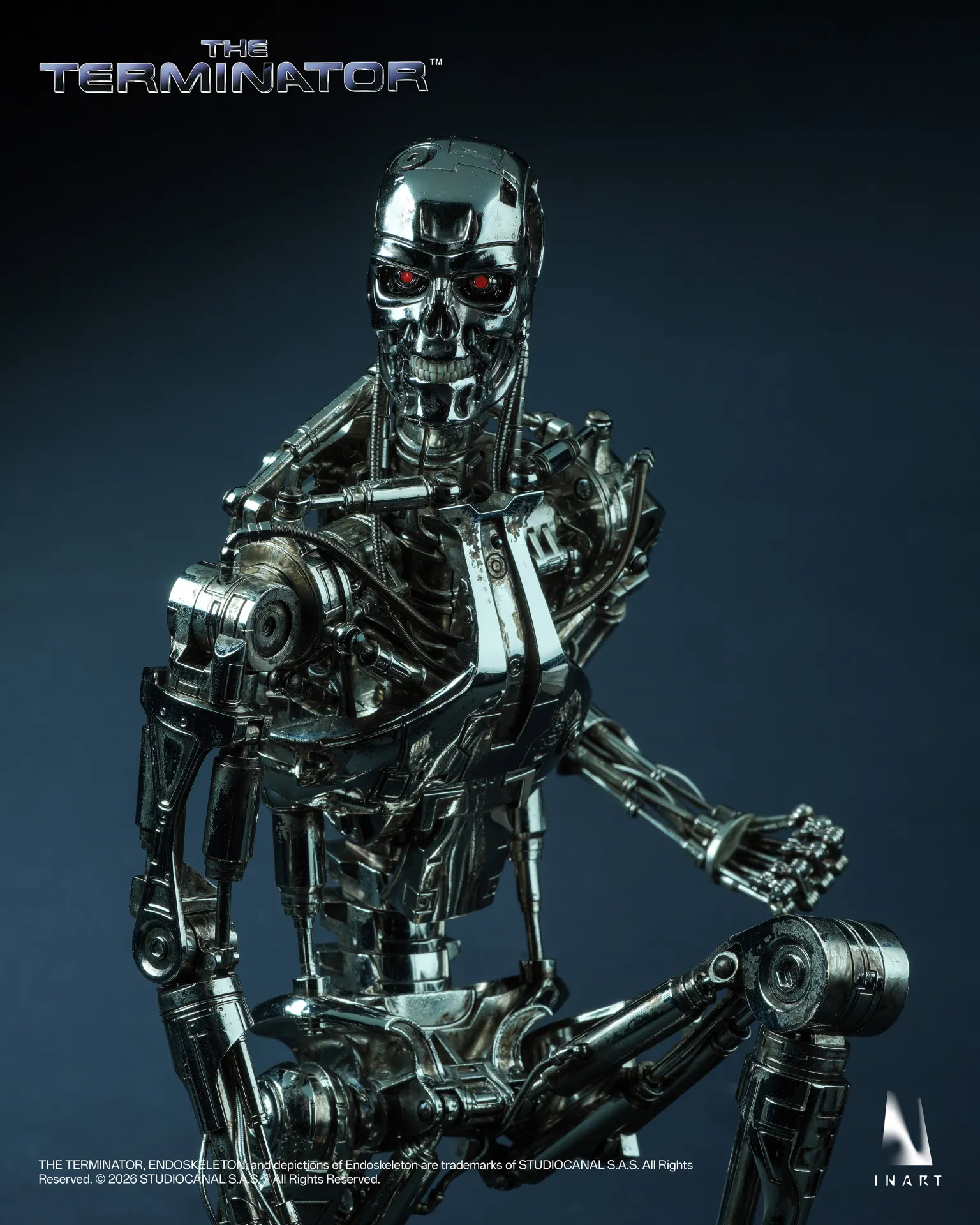 T-800 ENDOSKELETON - TERMINATOR - FIGURA 1/6 31 CM - INART - Imagen 17