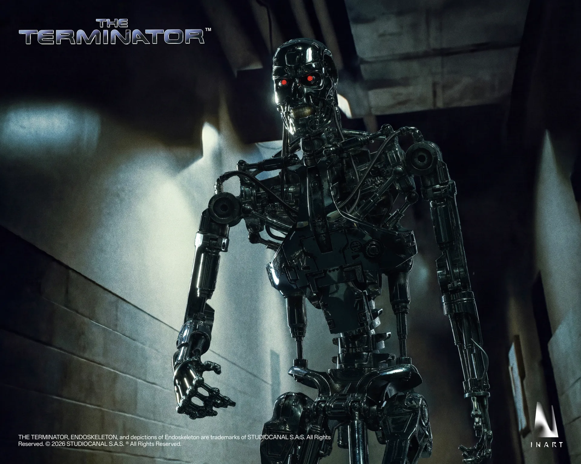 T-800 ENDOSKELETON - TERMINATOR - FIGURA 1/6 31 CM - INART - Imagen 3
