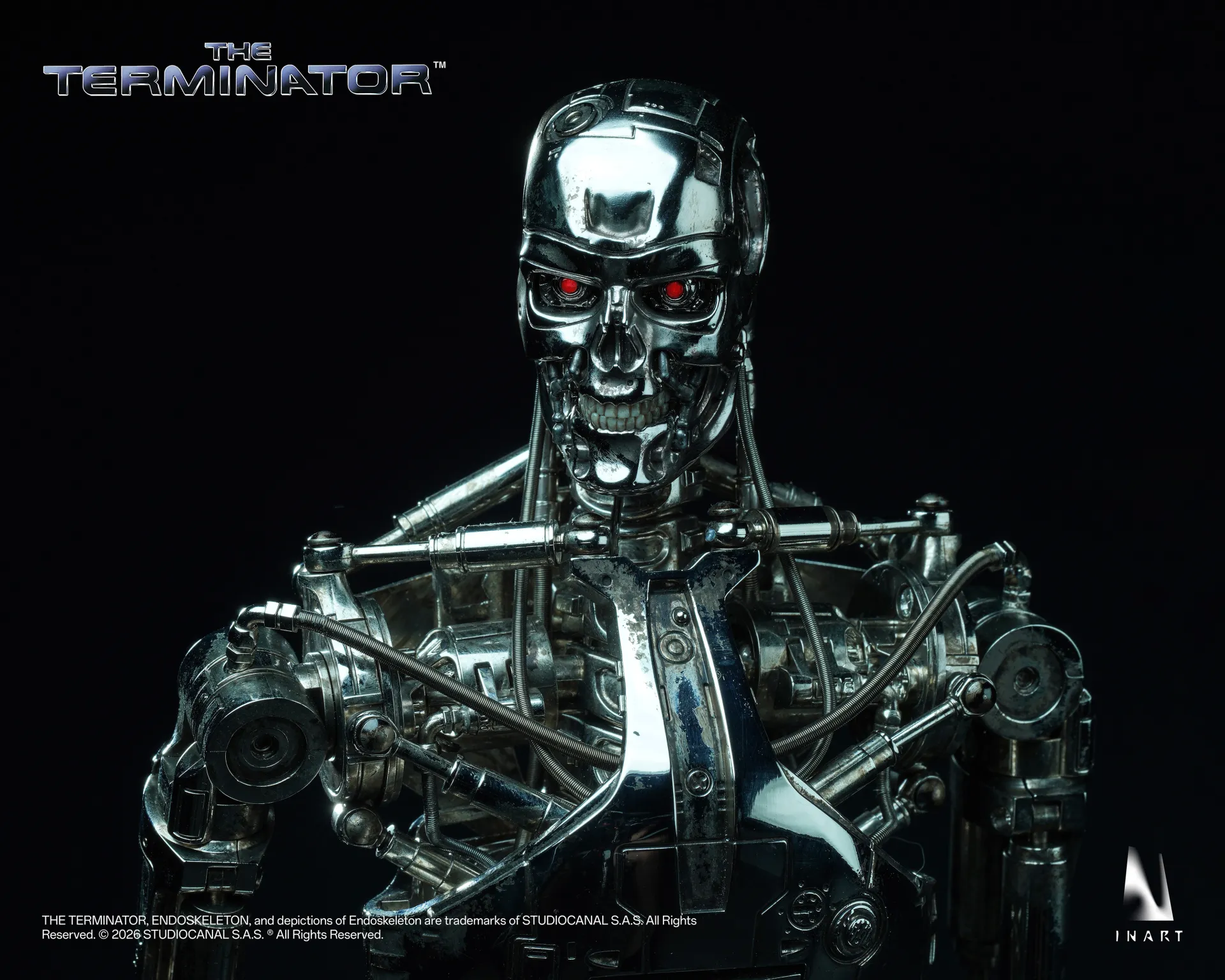 T-800 ENDOSKELETON - TERMINATOR - FIGURA 1/6 31 CM - INART - Imagen 4