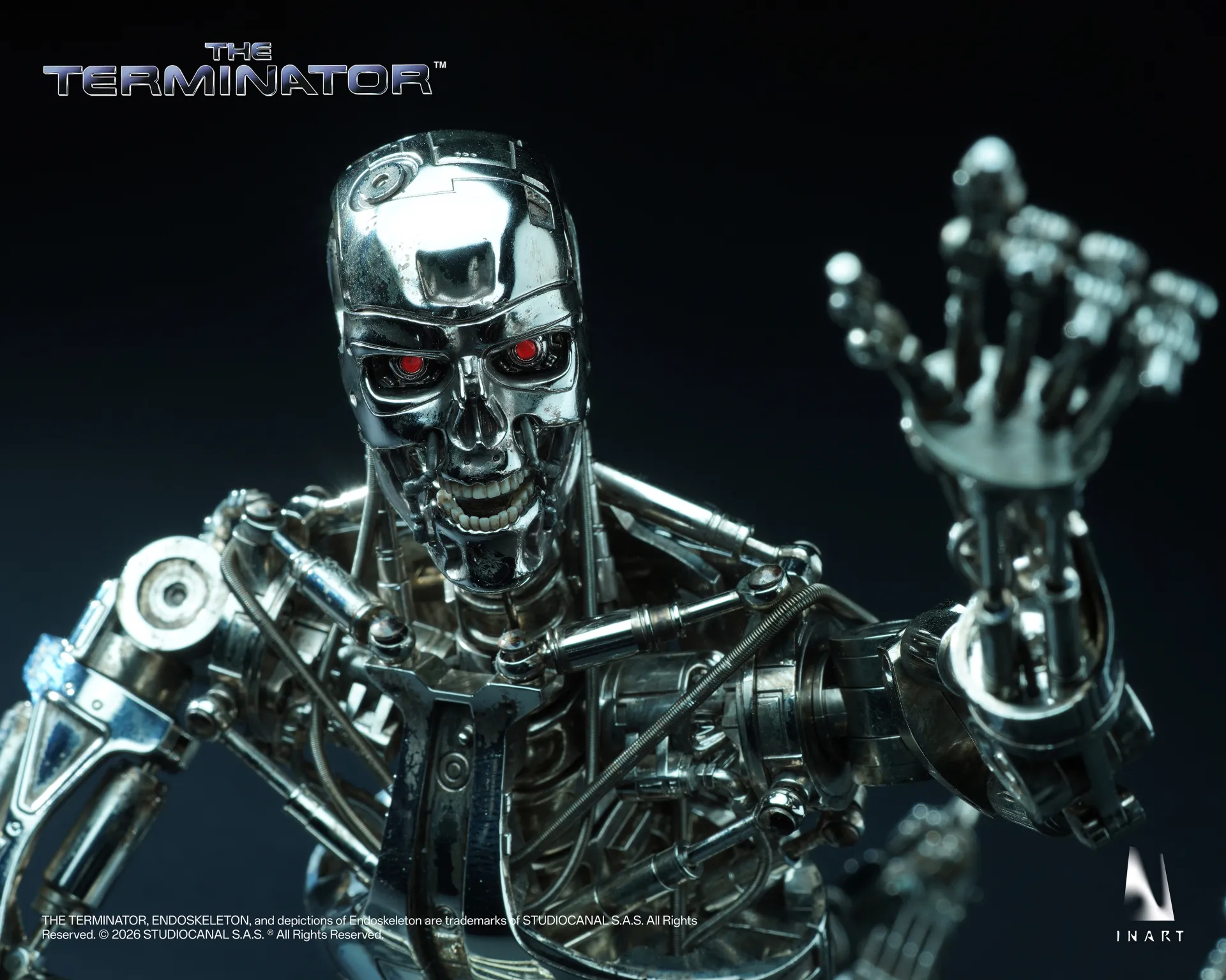 T-800 ENDOSKELETON - TERMINATOR - FIGURA 1/6 31 CM - INART - Imagen 5