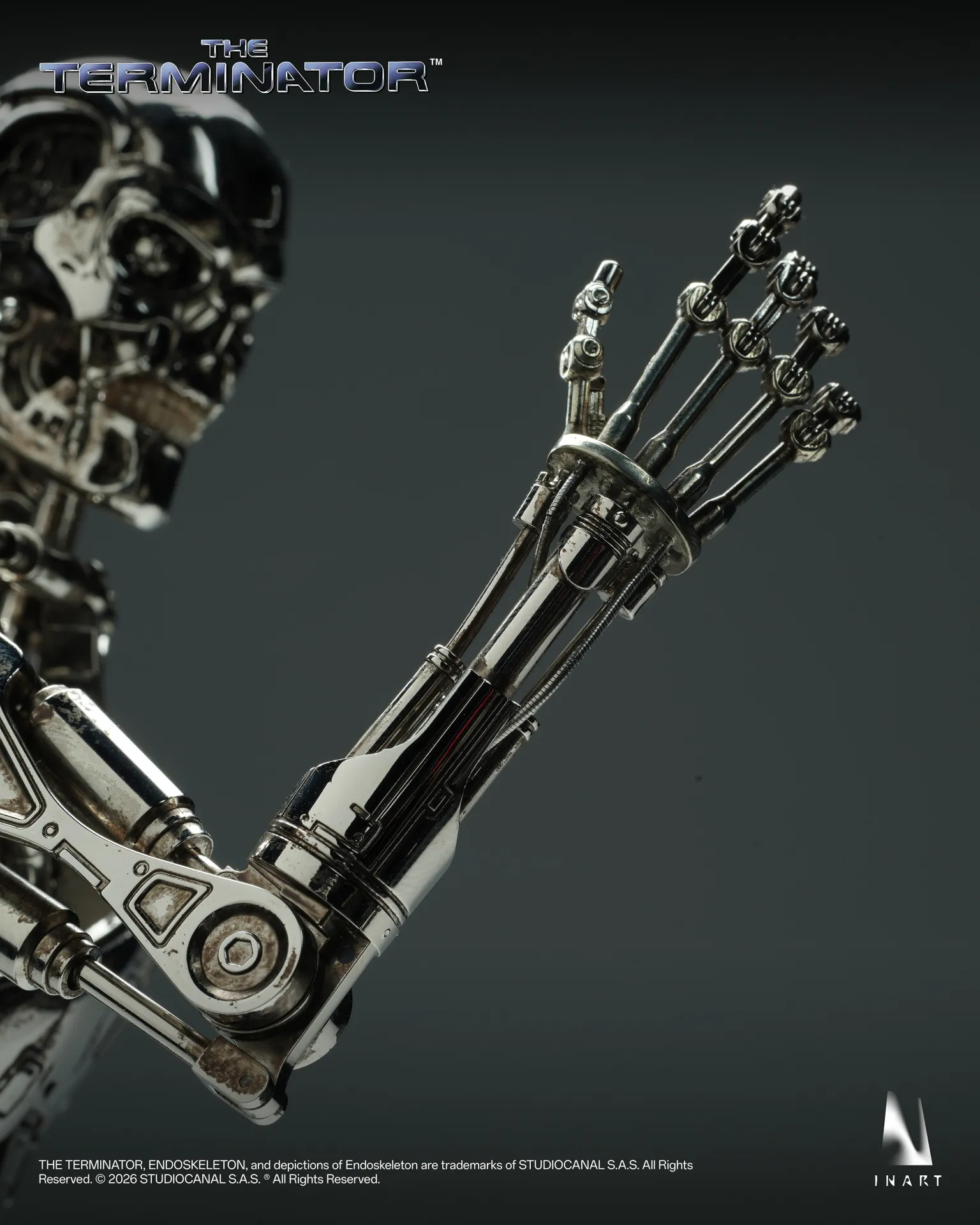 T-800 ENDOSKELETON - TERMINATOR - FIGURA 1/6 31 CM - INART - Imagen 8