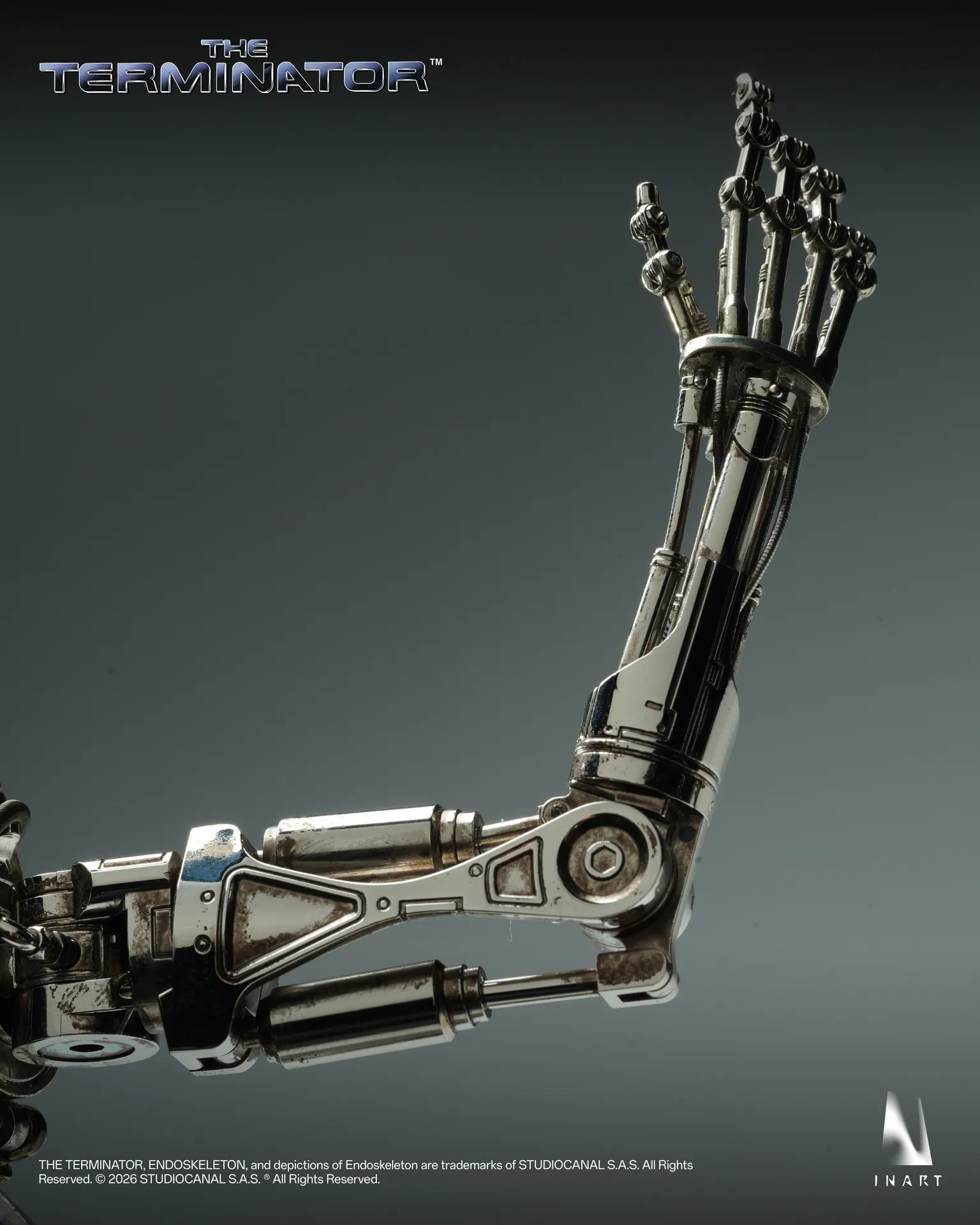 T-800 ENDOSKELETON - TERMINATOR - FIGURA 1/6 31 CM - INART - Imagen 9