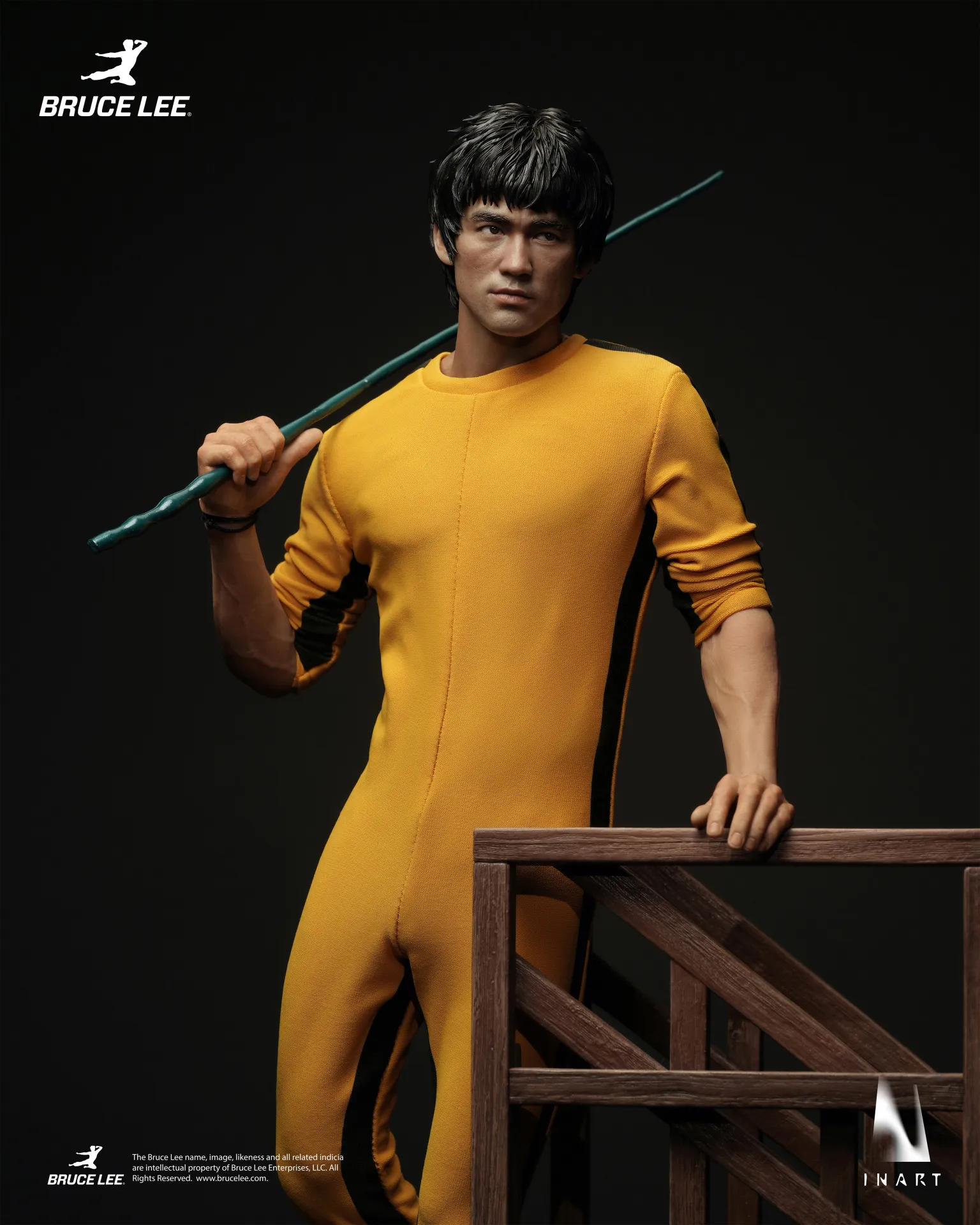 BRUCE LEE (YELLOW JUMPSUIT) - FIGURA 1/6 27,5 CM - INART - Imagen 2