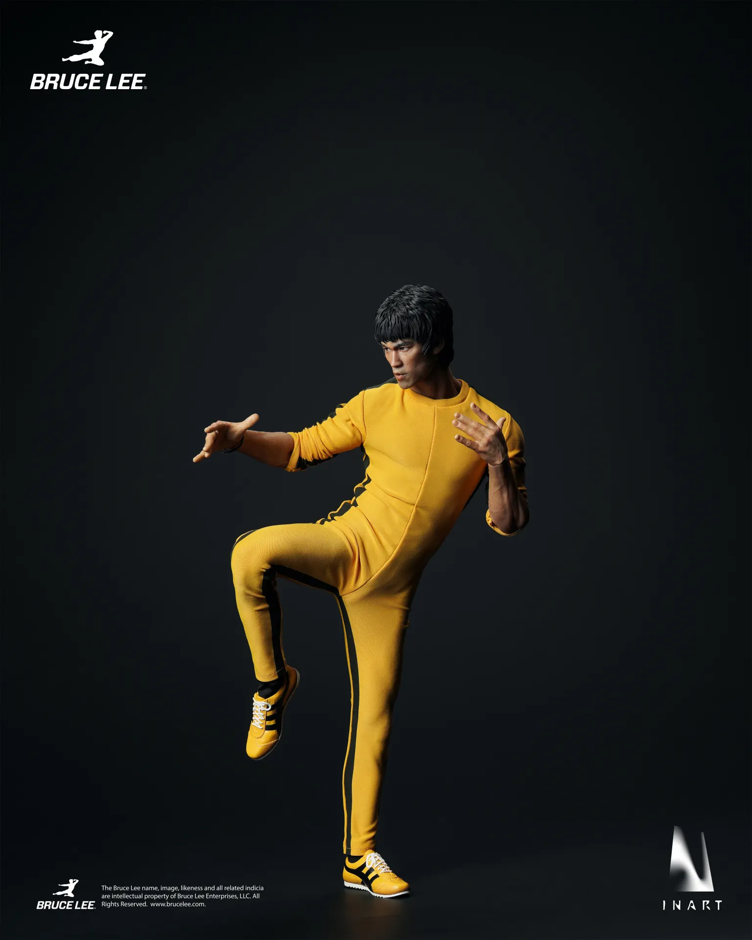 BRUCE LEE (YELLOW JUMPSUIT) - FIGURA 1/6 27,5 CM - INART - Imagen 3