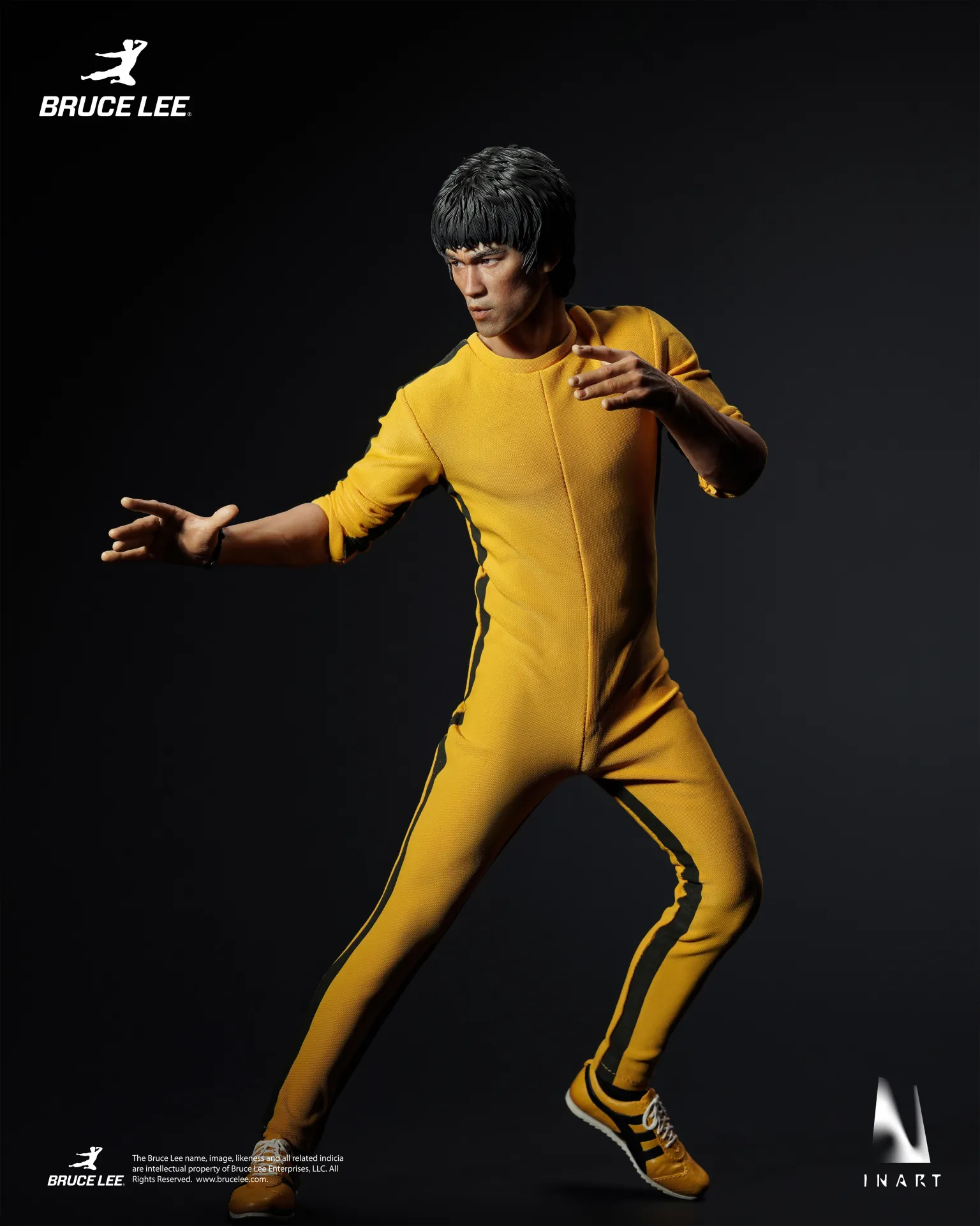 BRUCE LEE (YELLOW JUMPSUIT) - FIGURA 1/6 27,5 CM - INART - Imagen 4