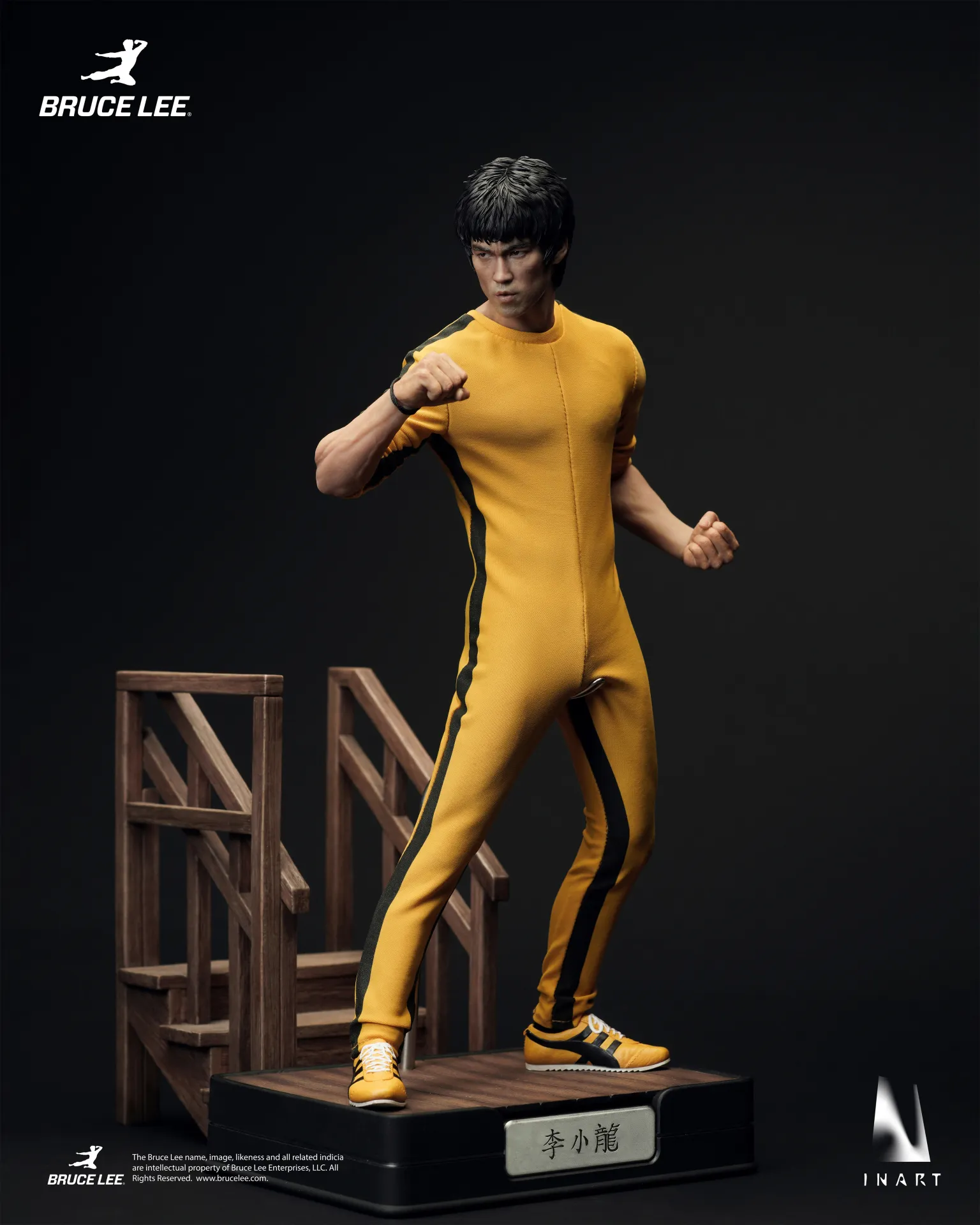 BRUCE LEE (YELLOW JUMPSUIT) - FIGURA 1/6 27,5 CM - INART - Imagen 5