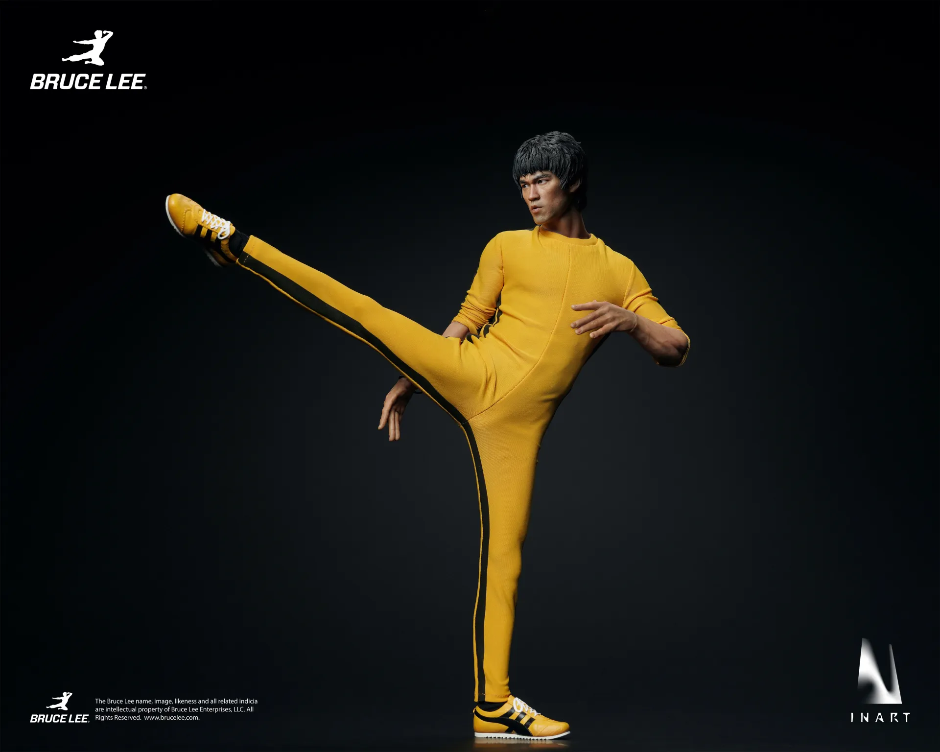 BRUCE LEE (YELLOW JUMPSUIT) - FIGURA 1/6 27,5 CM - INART - Imagen 6