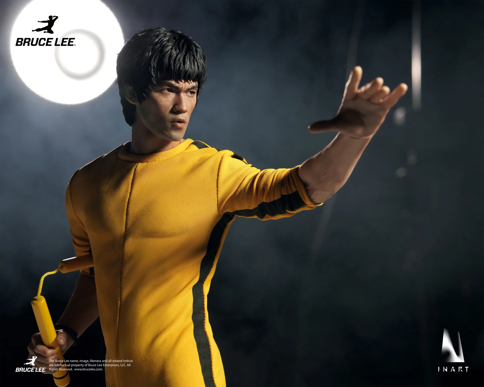 BRUCE LEE (YELLOW JUMPSUIT) - FIGURA 1/6 27,5 CM - INART - Imagen 9