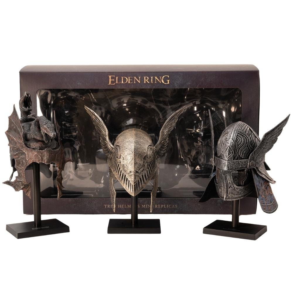 TRIO HELMETS MINI - ELDEN RING - 1/3 SCALE STATUE - 22CM - PUREARTS - Imagen 2