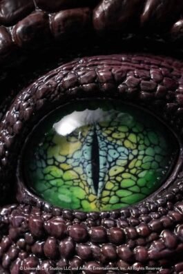 PARQUE JURÁSICO III RÉPLICA SPINOSAURUS EYE PROP (REPRODUCTION) – JURASSIC PARK – 1/1 – ELITE CREATURE COLLECTIBLES