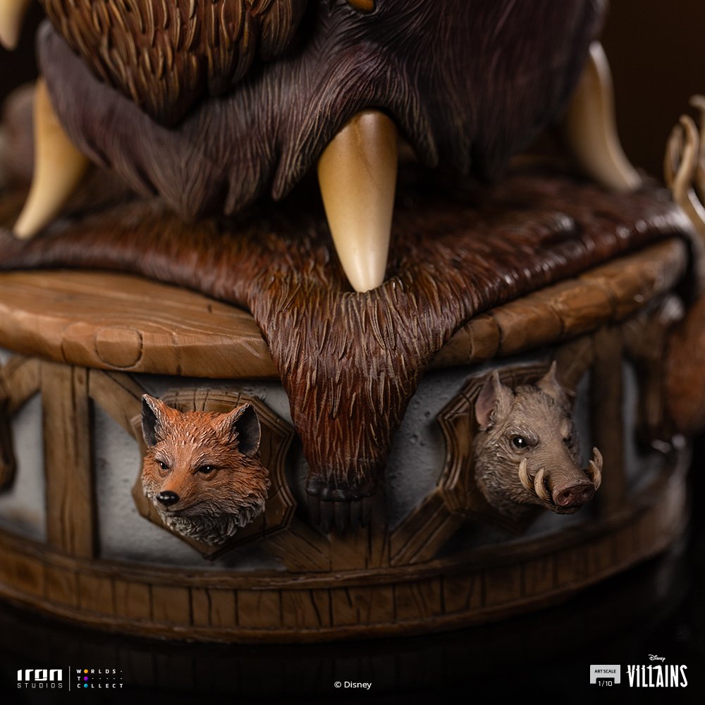 GASTON - DISNEY'S VILLAINS - ART SCALE 1/10 - IRON STUDIOS - Imagen 14
