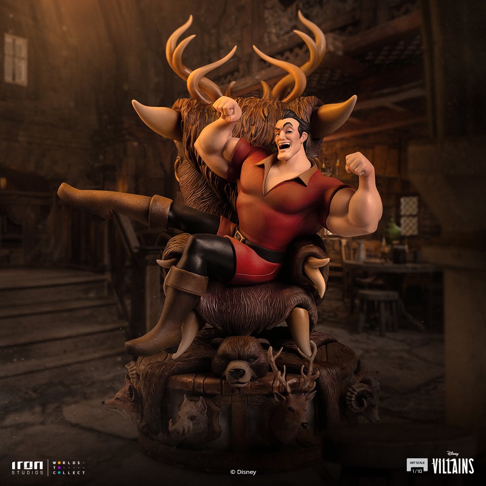 GASTON - DISNEY'S VILLAINS - ART SCALE 1/10 - IRON STUDIOS - Imagen 16