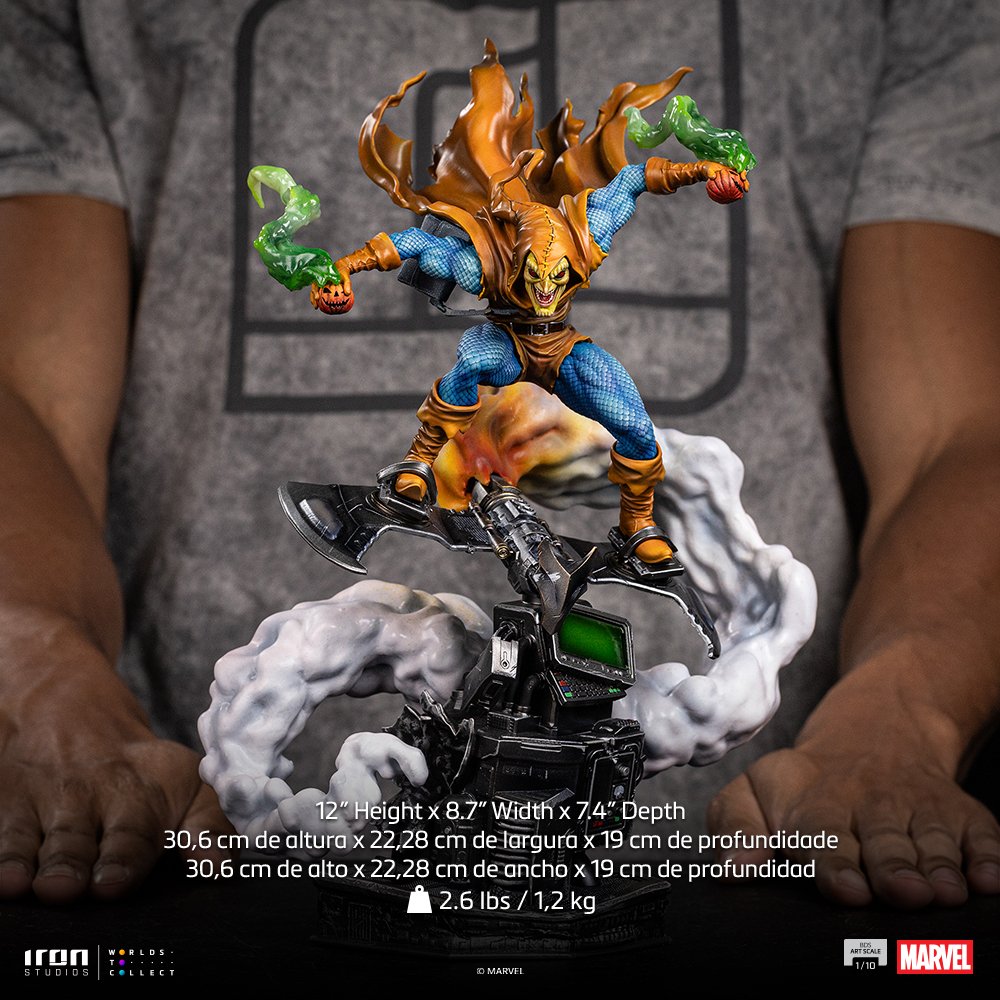 HOBGOBLIN - SPIDER-MAN VS VILLAINS - MARVEL COMICS - ART SCALE 1/10 - IRON STUDIOS - Imagen 16
