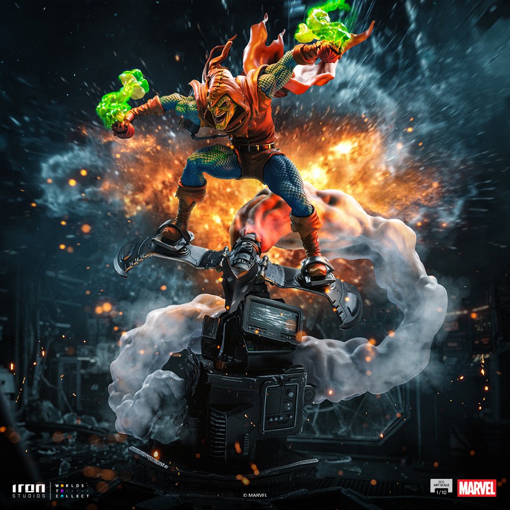 HOBGOBLIN - SPIDER-MAN VS VILLAINS - MARVEL COMICS - ART SCALE 1/10 - IRON STUDIOS - Imagen 15