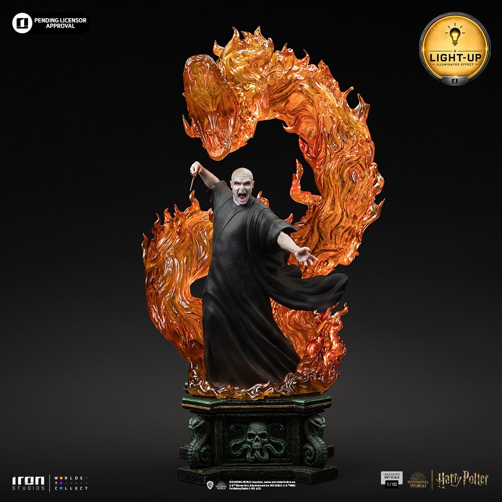 VOLDEMORT UNLEASHED - HARRY POTTER - ART SCALE 1/10 - IRON STUDIOS - Imagen 8