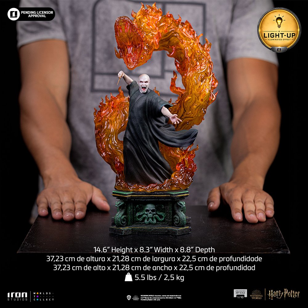 VOLDEMORT UNLEASHED - HARRY POTTER - ART SCALE 1/10 - IRON STUDIOS - Imagen 16